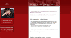 Desktop Screenshot of gabypsicoterapeuta.com